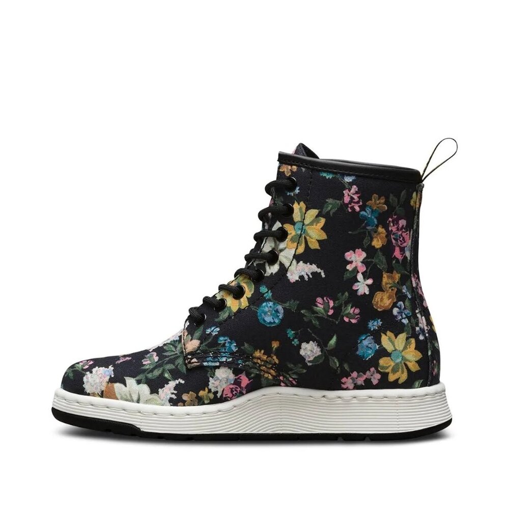 Dr. Martens Newton Floral Boots Darcy Print Canvas Sole Shoes| Streetwear Grunge - Picture 12 of 16